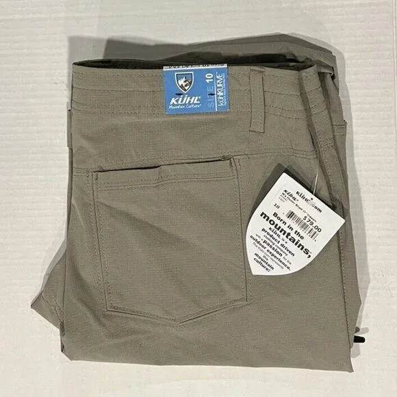 BRAND NEW Kuhl Women's 10 Gray Outdoor Cargo Hiking Shorts - Picture 1 of 4